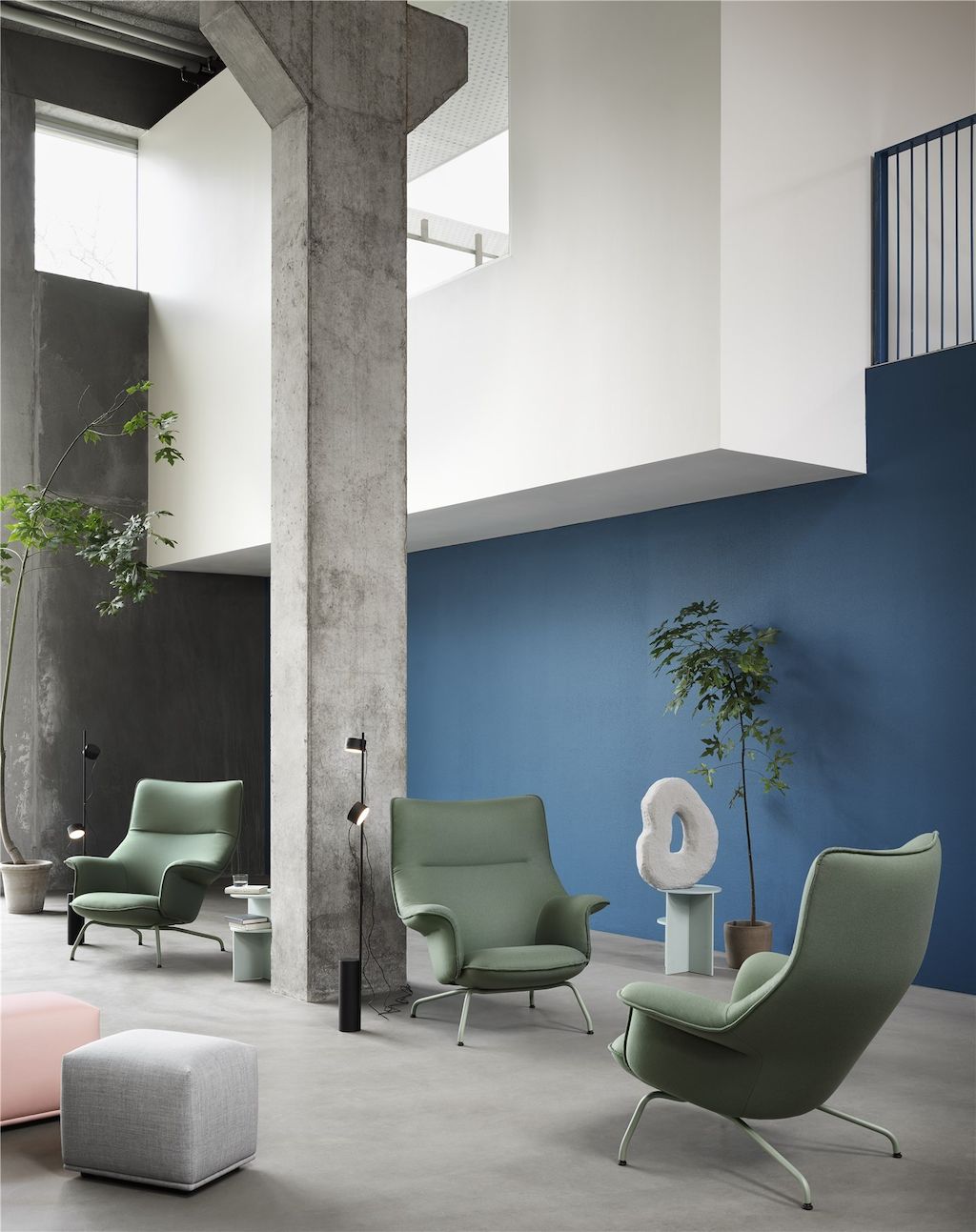 Goldkant Doze Lounge Chair Forest Nap 952 Post Floor Lamp Halves Table Echo Pouf Remix 123 Forest Nap 512 Muuto Org