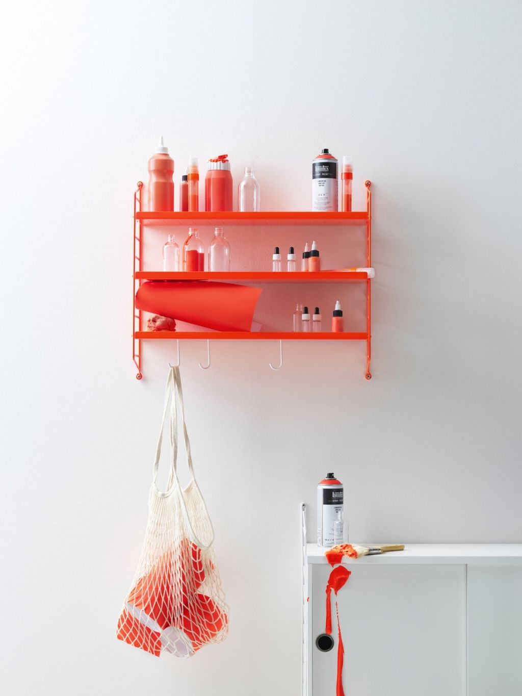 Goldkant Inspiration String Pocket Metal Neon White Hooks Portrait Large