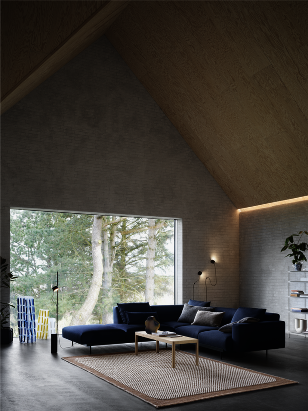 In Situ Corner Conf 2 Vidar 554 Pebble Orange Workshop Oak Post Lamp Muuto Org 1584198840