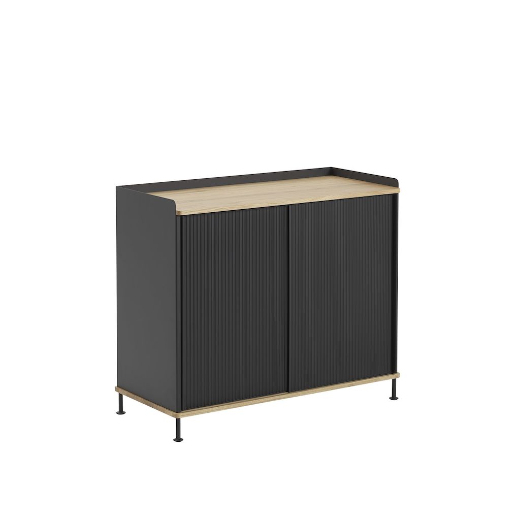 Muuto Enfold Sideboard Tall Oak Black