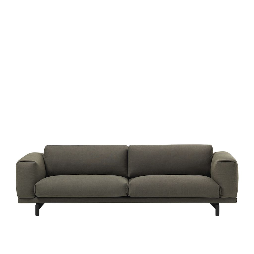 Muuto Rest 3 Seater Fiord 961 Black